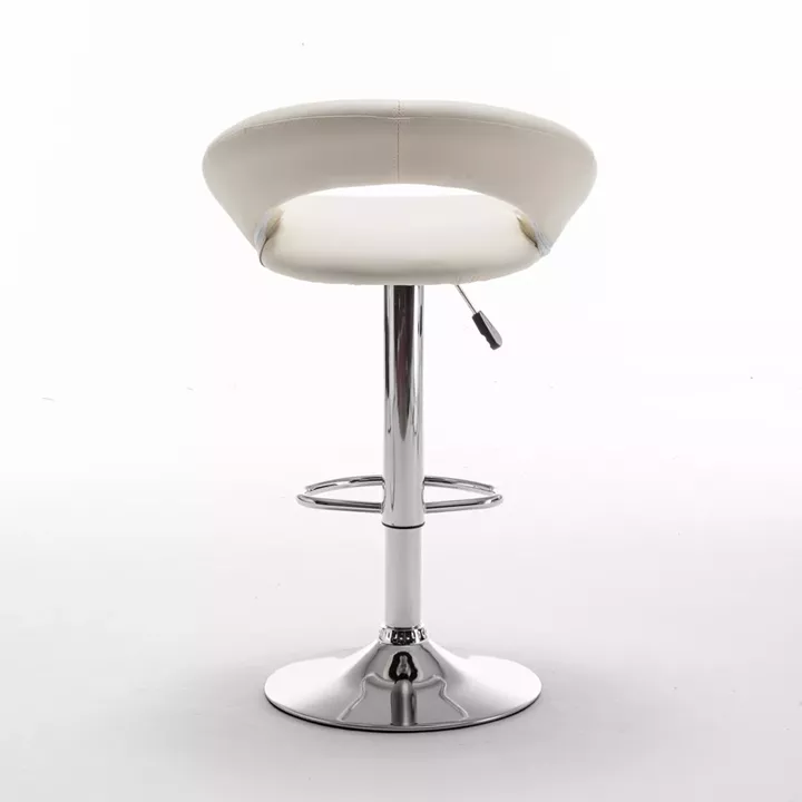 Σκαμπό Bar ArteLibre FETT Με Πλάτη Πτυσσόμενο Μπεζ PU/Μέταλλο 54x49x81-103cm