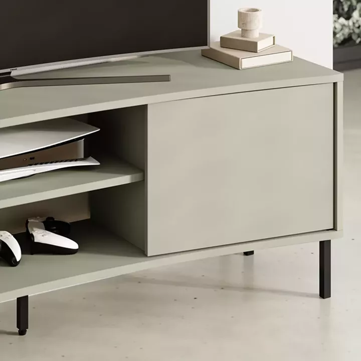 Έπιπλο τηλεόρασης Frem Megapap χρώμα ash green 150x40x55εκ.