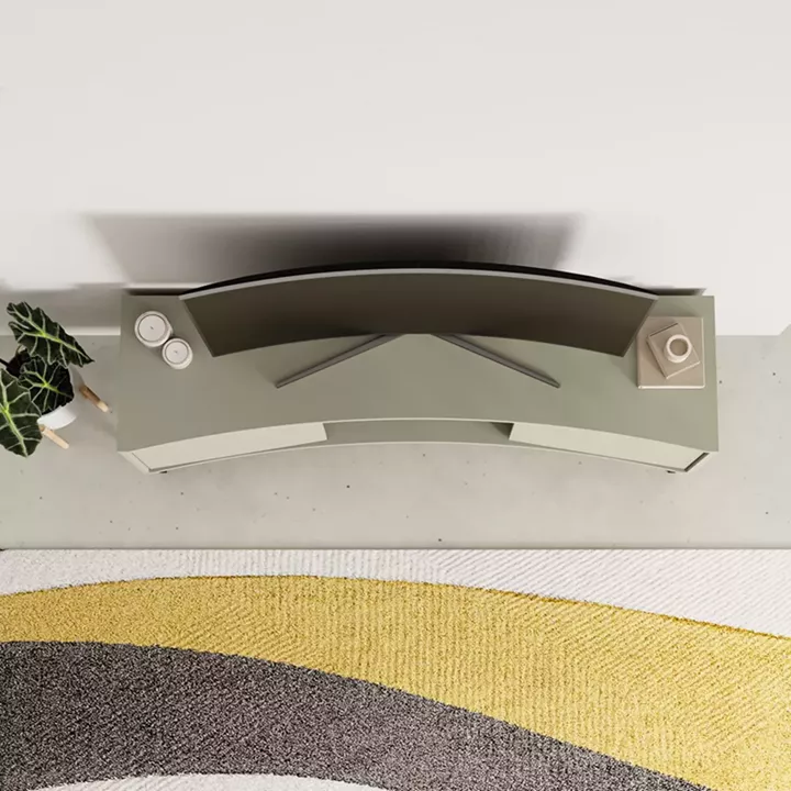 Έπιπλο τηλεόρασης Frem Megapap χρώμα ash green 150x40x55εκ.