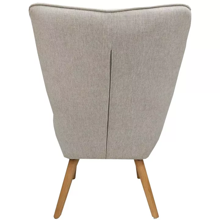 Πολυθρόνα ArteLibre AMARANTHUS Με Υποπόδιο Μπεζ 98x70x77cm