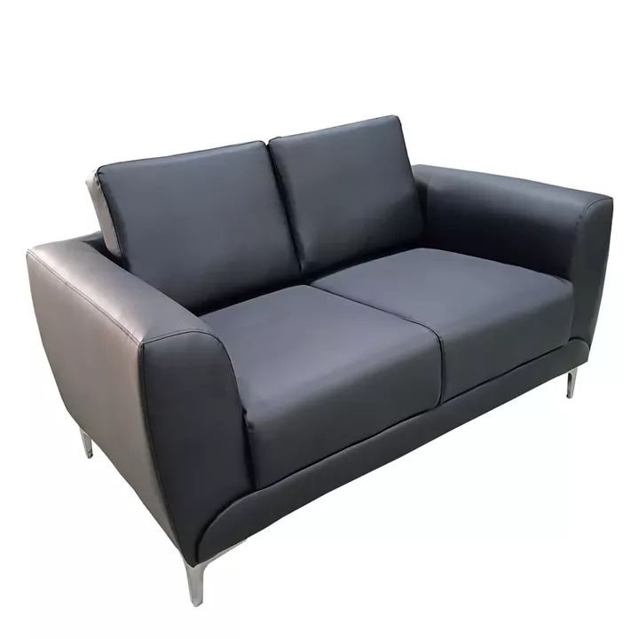 Καναπές Τριθέσιος ArteLibre ELFRIC Μαύρο PU 190x81x81cm