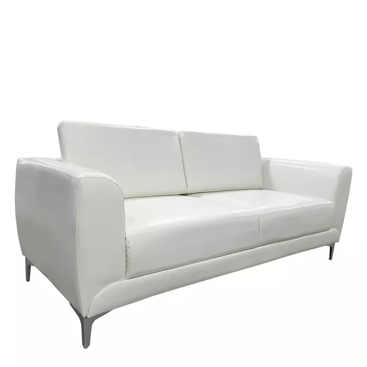 Καναπές Τριθέσιος ArteLibre ELFRIC Λευκό PU 190x81x81cm