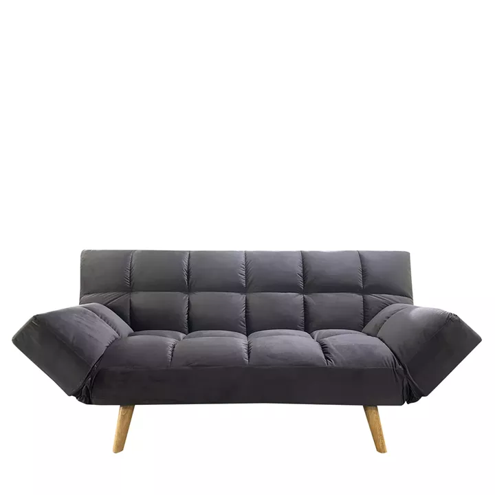 Καναπές Κρεβάτι Τριθέσιος ArteLibre ELVINA Γκρι Ύφασμα 182x82x88cm