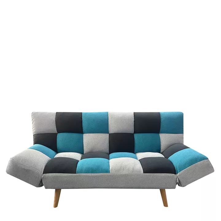 Καναπές Κρεβάτι Τριθέσιος ArteLibre ELVINA Πολύχρωμο Ύφασμα 182x82x88cm