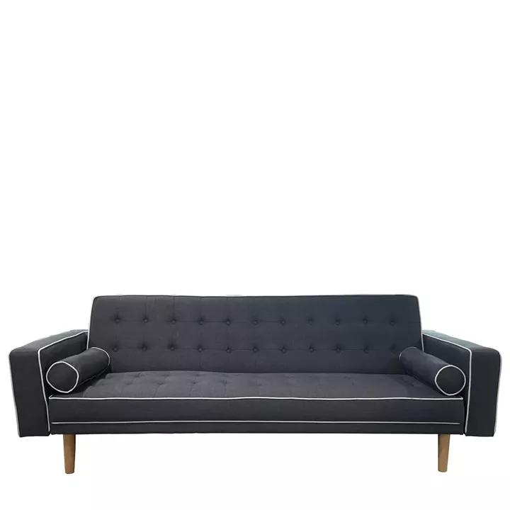 Καναπές Κρεβάτι Τριθέσιος ArteLibre AUBREY Γκρι Ύφασμα 224x88x84cm