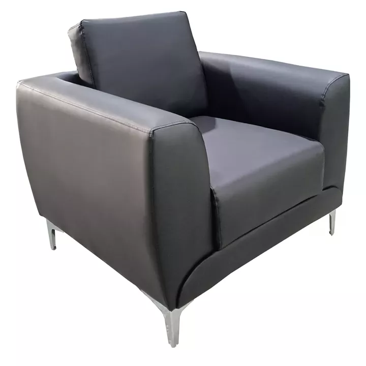 Πολυθρόνα ArteLibre ELFRIC Μαύρο PU 89x81x81cm