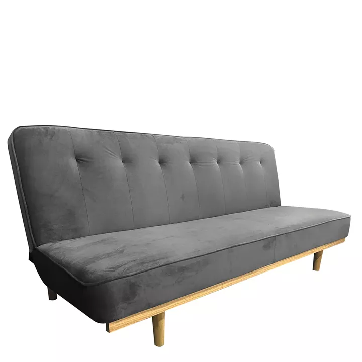 Καναπές Κρεβάτι Τριθέσιος ArteLibre CELESTE Γκρι Ύφασμα 193x85x88cm