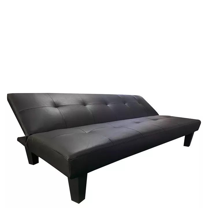 Καναπές Κρεβάτι Τριθέσιος ArteLibre NAHELE Μαύρο PU 82x82.5x78cm