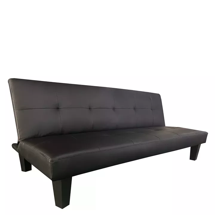 Καναπές Κρεβάτι Τριθέσιος ArteLibre NAHELE Μαύρο PU 82x82.5x78cm