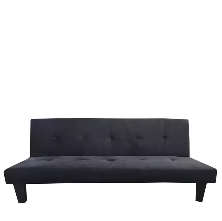 Καναπές Κρεβάτι Τριθέσιος ArteLibre NAHELE Μαύρο Ύφασμα 82x82.5x78cm