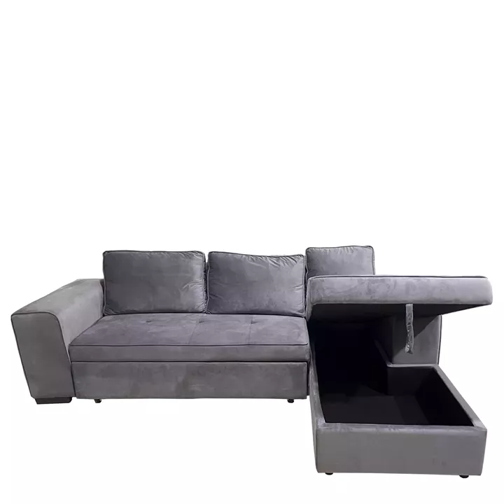 Καναπές Κρεβάτι Γωνιακός ArteLibre PREMIERE Δεξιά Γωνία Γκρι Ύφασμα 271x163x80cm