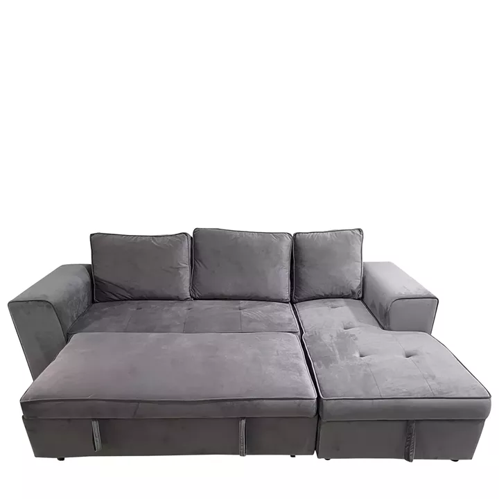 Καναπές Κρεβάτι Γωνιακός ArteLibre PREMIERE Δεξιά Γωνία Γκρι Ύφασμα 271x163x80cm