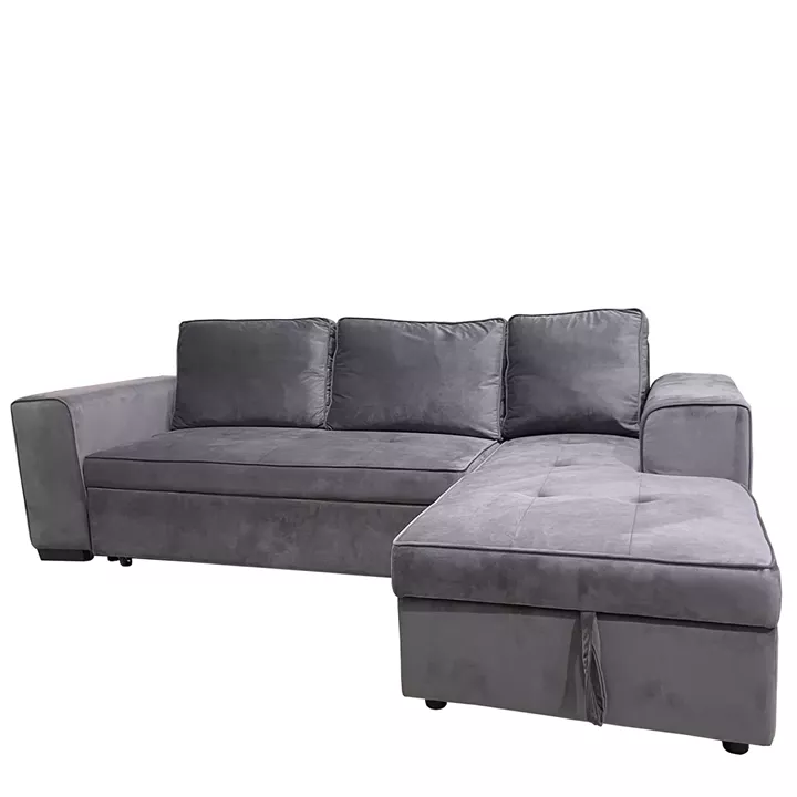 Καναπές Κρεβάτι Γωνιακός ArteLibre PREMIERE Δεξιά Γωνία Γκρι Ύφασμα 271x163x80cm