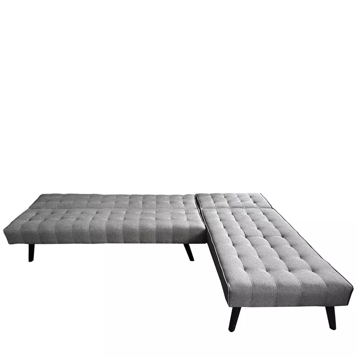 Καναπές Κρεβάτι Γωνιακός ArteLibre MAGUS Γκρι Ύφασμα 254x77/163x74cm