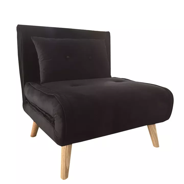 Πολυθρόνα ArteLibre ALFHARD Μαύρο Ύφασμα 77x80x79cm