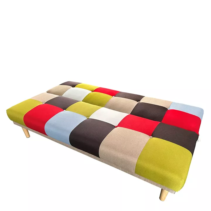 Καναπές Κρεβάτι Τριθέσιος ArteLibre SELKIE Πολύχρωμο Ύφασμα 180x80x75cm