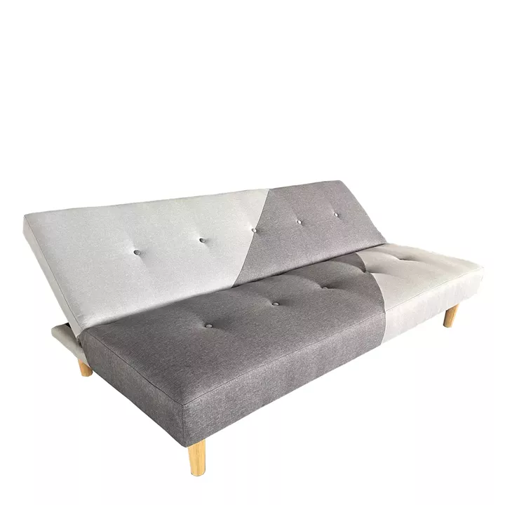 Καναπές Κρεβάτι Τριθέσιος ArteLibre NERISSA Αποχρώσεις Γκρι Ύφασμα 178x87x78cm