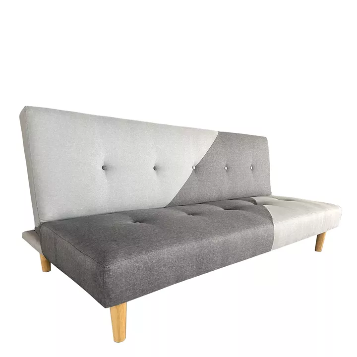 Καναπές Κρεβάτι Τριθέσιος ArteLibre NERISSA Αποχρώσεις Γκρι Ύφασμα 178x87x78cm