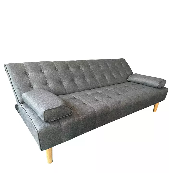 Καναπές Κρεβάτι Τριθέσιος ArteLibre ELFREDA Γκρι Ύφασμα 188x83x83cm