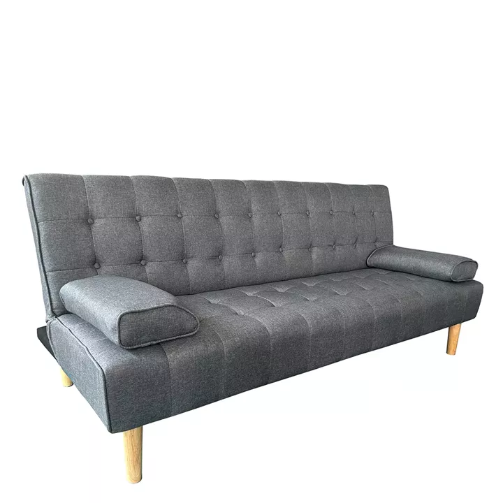 Καναπές Κρεβάτι Τριθέσιος ArteLibre ELFREDA Γκρι Ύφασμα 188x83x83cm