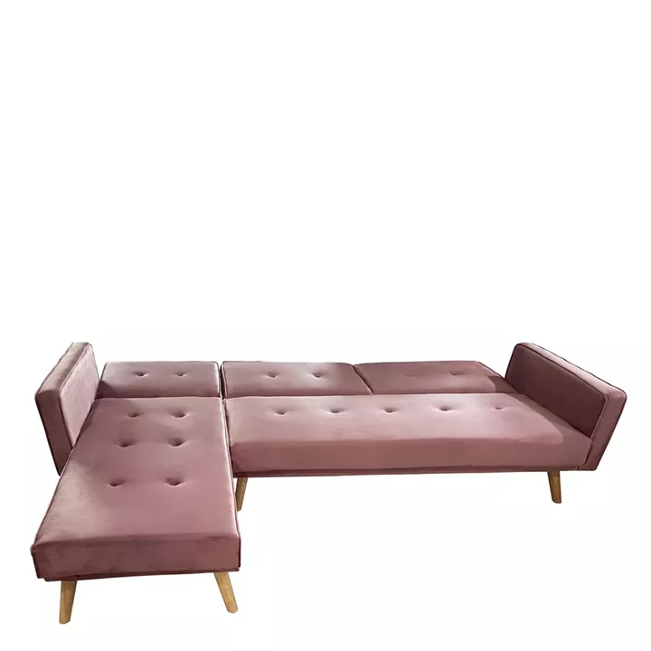 Καναπές Κρεβάτι Γωνιακός ArteLibre EMILIA Σάπιο Μήλο Ύφασμα 267x153x85cm