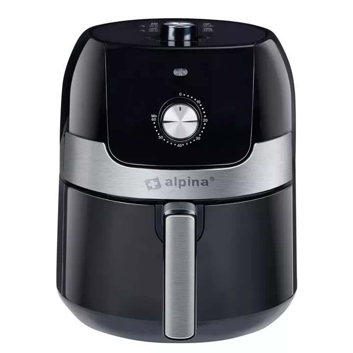 Φριτέζα Αέρος Με Αποσπώμενο Κάδο Μαύρο/Ασημί 3.5lt 1400W ALPINA