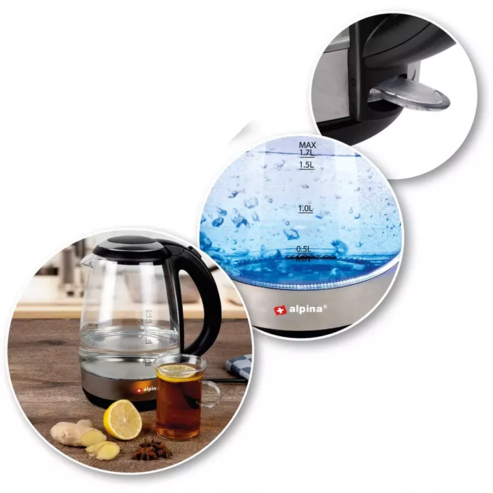 Ηλεκτρικός Βραστήρας 1.7L 2200W ALPINA