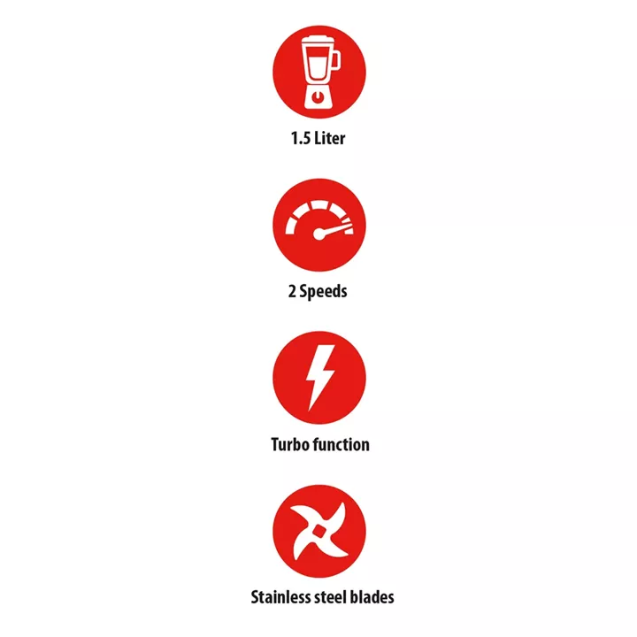 Μπλέντερ 1.5L 400W ALPINA