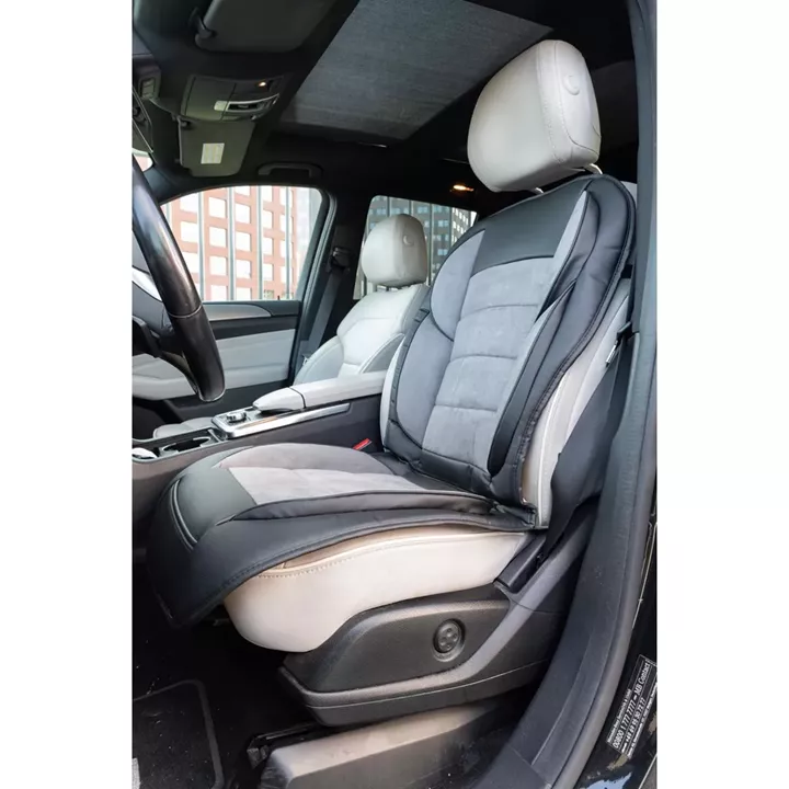 Μαξιλάρι Καθίσματος Αυτοκινήτου PVC/Σουέτ Γκρι 118x54.5cm