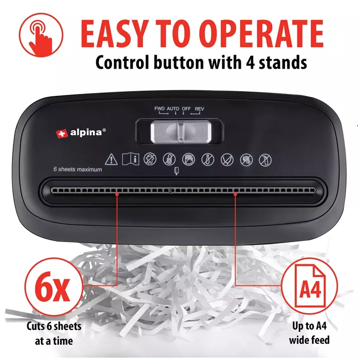 Καταστροφέας Εγγράφων 10L 190W ALPINA