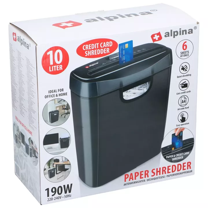 Καταστροφέας Εγγράφων 10L 190W ALPINA