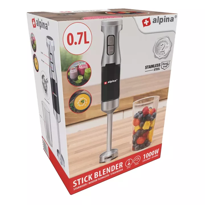 Ραβδομπλέντερ 700ml 1000W Ανοξείδωτο ALPINA
