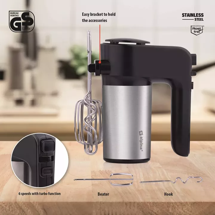 Μίξερ Χειρός 400W Ανοξείδωτο ALPINA