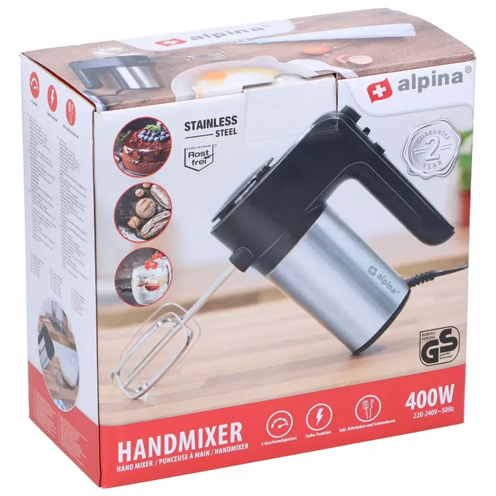 Μίξερ Χειρός 400W Ανοξείδωτο ALPINA