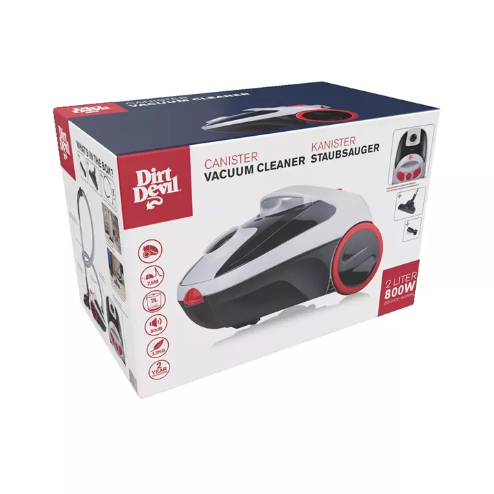 Ηλεκτρική Σκούπα με Σακούλα 2.0L 800W DIRT DEVIL