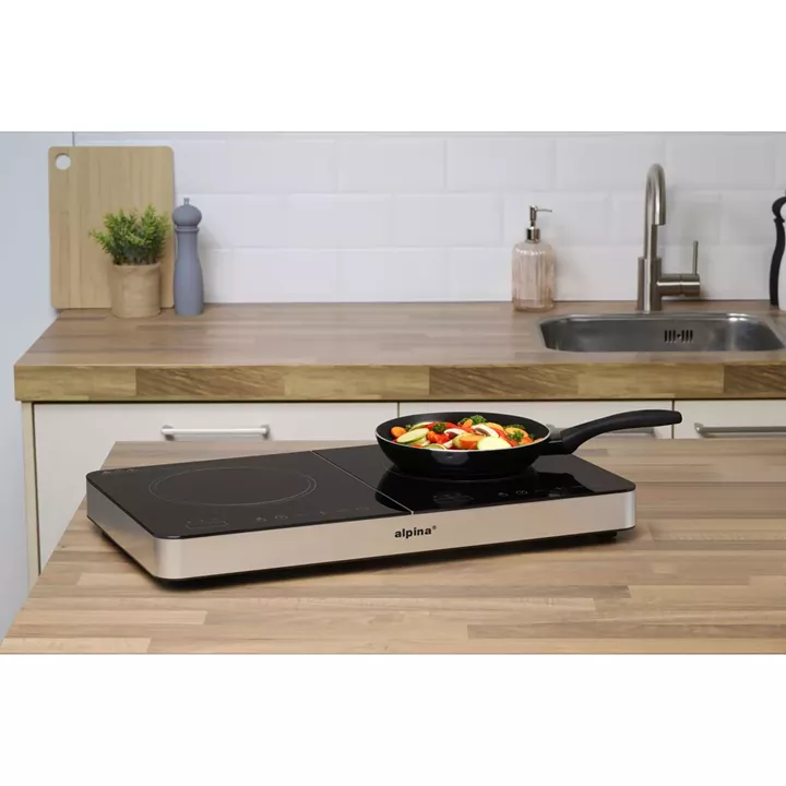 Επαγωγική Εστία Διπλή 3500W ALPINA