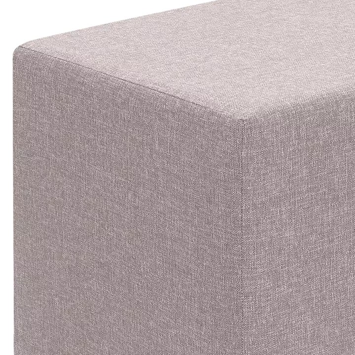 Σκαμπώ Linda Megapap υφασμάτινο χρώμα μπεζ 40x40x40εκ.