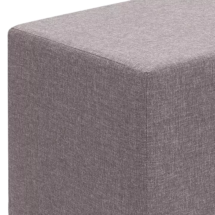 Σκαμπώ Linda Megapap υφασμάτινο χρώμα καφέ 40x40x40εκ.