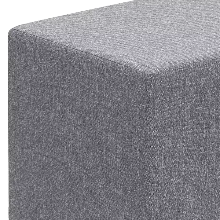 Σκαμπώ Linda Megapap υφασμάτινο χρώμα γκρι 40x40x40εκ.