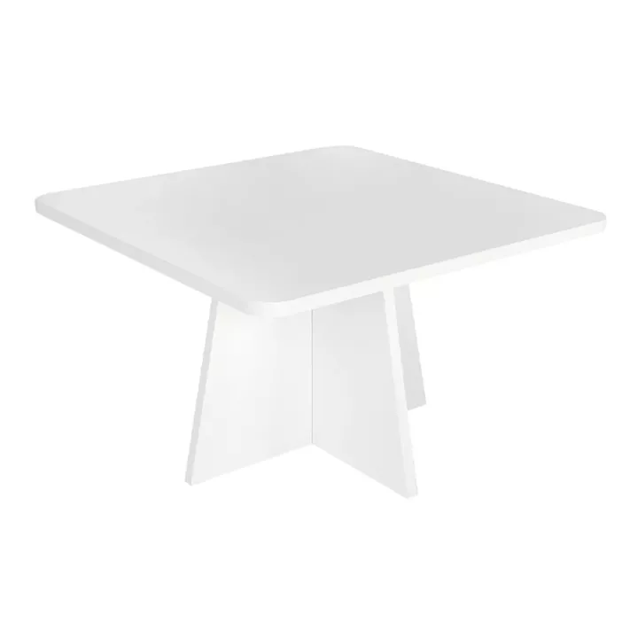 Τραπεζάκι σαλονιού Sugar Megapap χρώμα λευκό 60x60x36,8εκ.