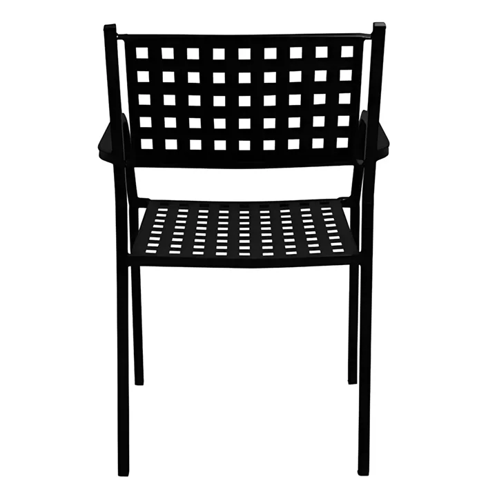 Πολυθρόνα Κήπου ArteLibre MONTU Μαύρο Μέταλλο 54x51x84cm