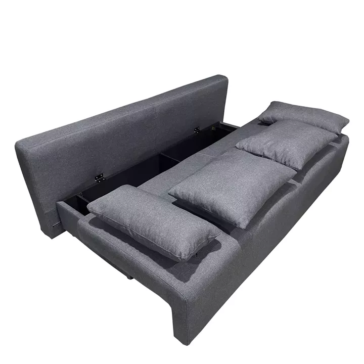 Καναπές Κρεβάτι Τριθέσιος ArteLibre URBAN LOUNGE 3S Σκούρο Γκρι Ύφασμα 194x93x72cm