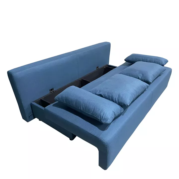 Καναπές Κρεβάτι Τριθέσιος ArteLibre URBAN LOUNGE 3S Μπλε Ύφασμα 194x93x72cm