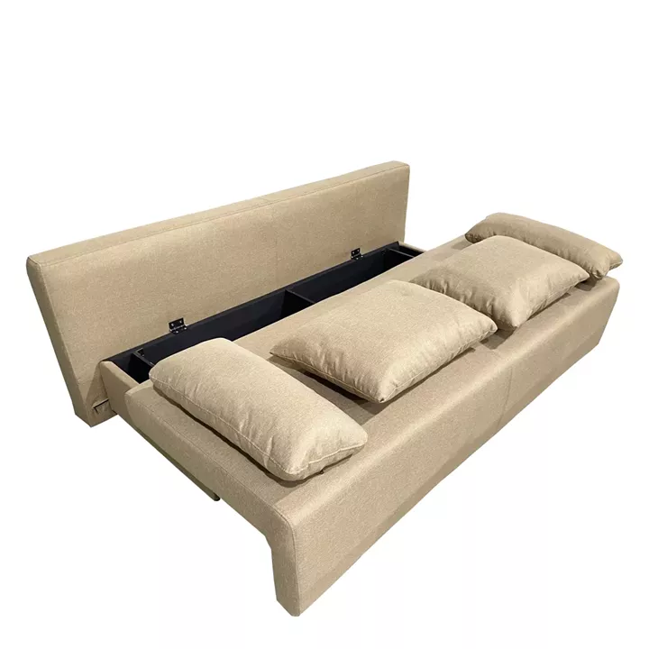 Καναπές Κρεβάτι Τριθέσιος ArteLibre URBAN LOUNGE 3S Ανοιχτό Καφέ Ύφασμα 194x93x72cm