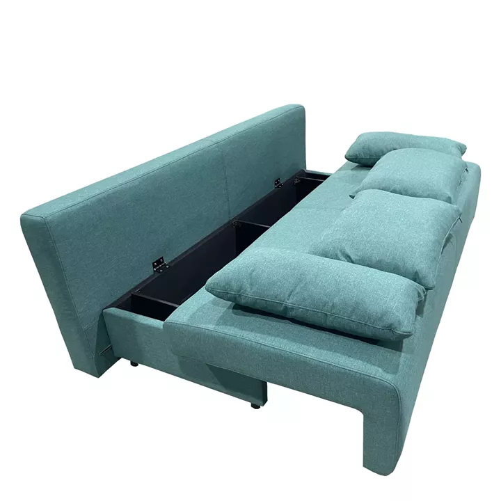 Καναπές Κρεβάτι Τριθέσιος ArteLibre URBAN LOUNGE 3S Τιρκουάζ Ύφασμα 194x93x72cm