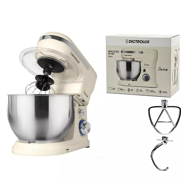 Μίξερ Dictrοlux 1000W Κρέμ Μεταλλικό 5l
