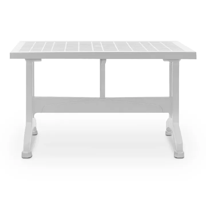 Τραπέζι πολυπροπυλενίου Callan Megapap χρώμα λευκό 140x80x73εκ.