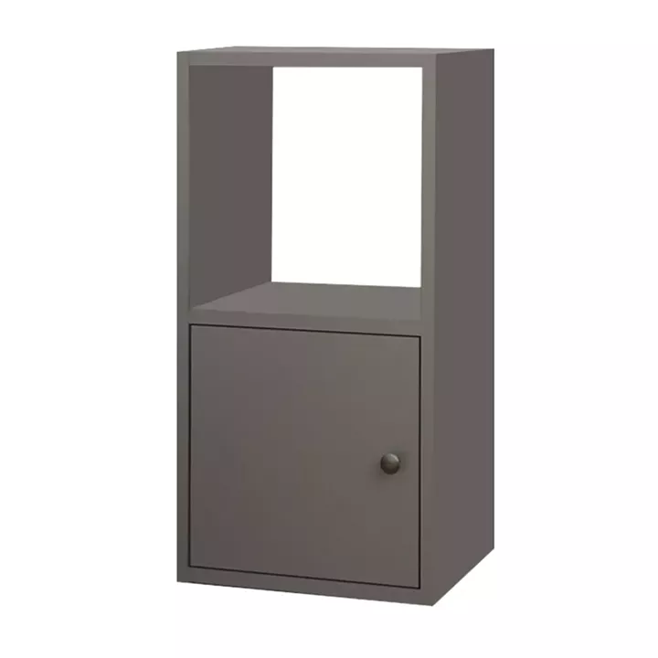 Κομοδίνο Vito Megapap χρώμα ανθρακί 34x30x66,4εκ.