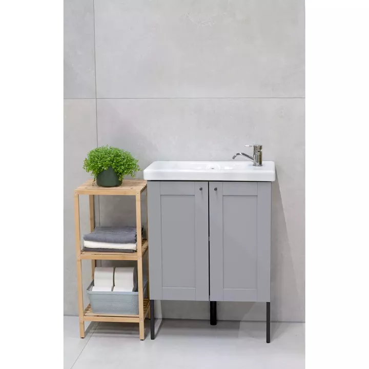 Ράφι Μπάνιου 3 Επιπέδων Μπαμπού