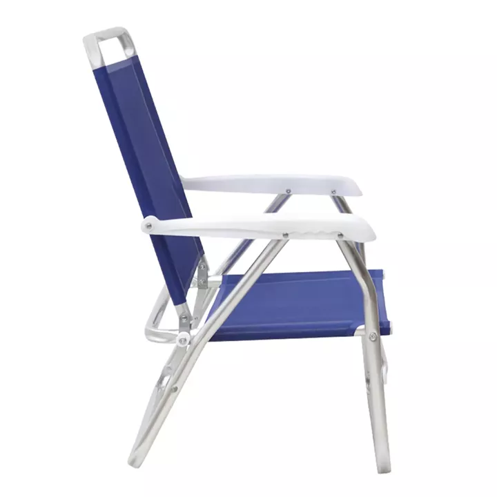 Καρεκλάκι παραλίας Alu Megapap αλουμινίου χρώμα μπλε 54x52x80εκ.